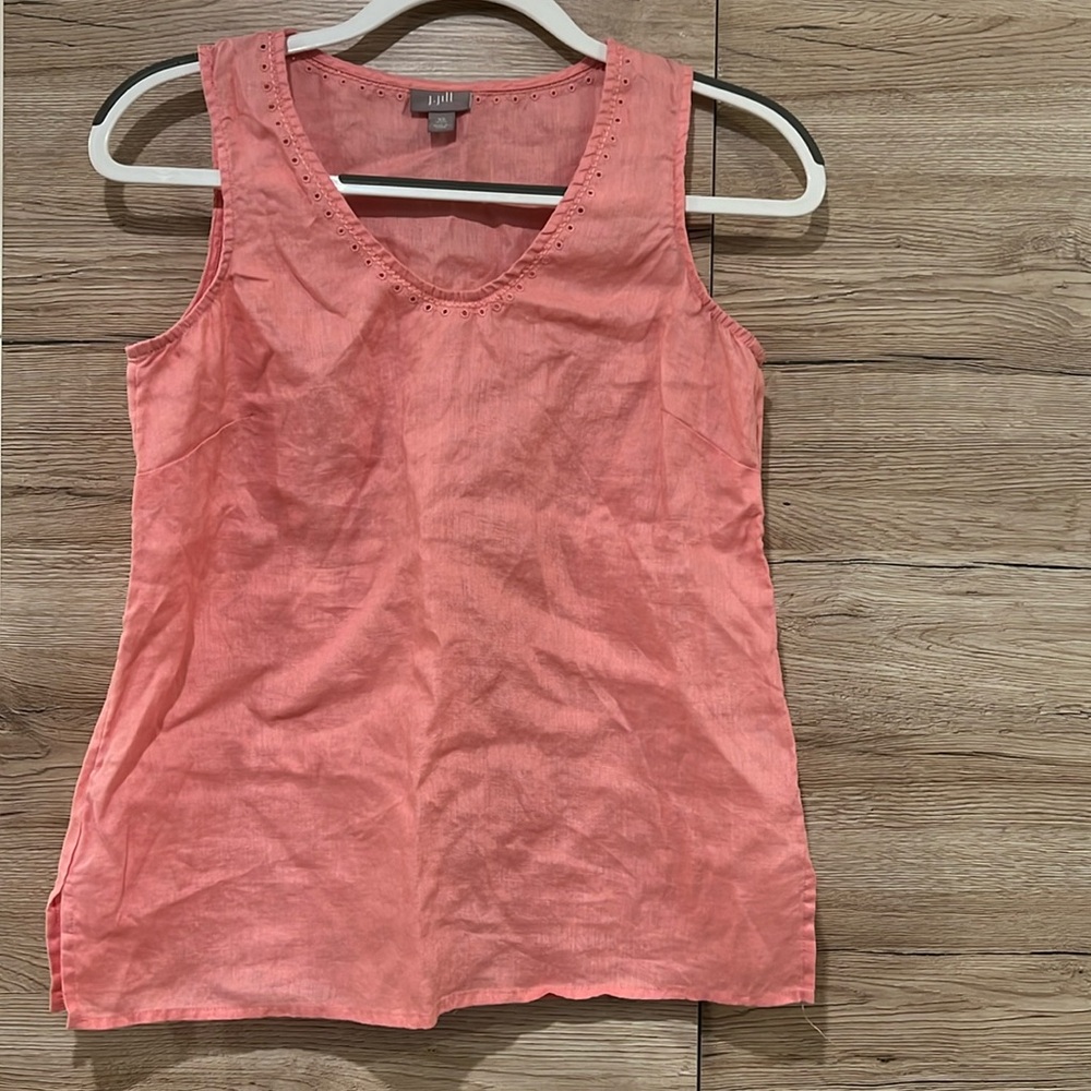 J.Jill linen top pink excellent condition xs
